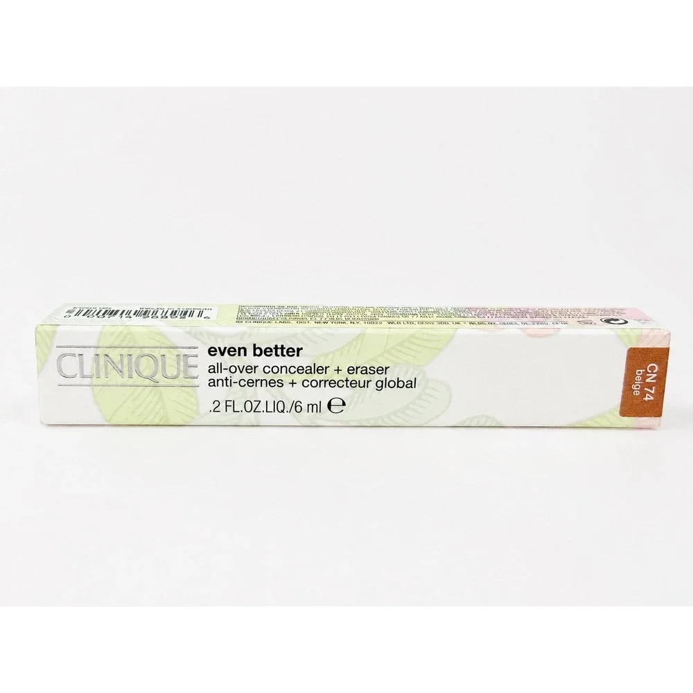 Clinique Concealer Even Better All-Over Eraser CN 74 Beige Full Coverage 6ml New